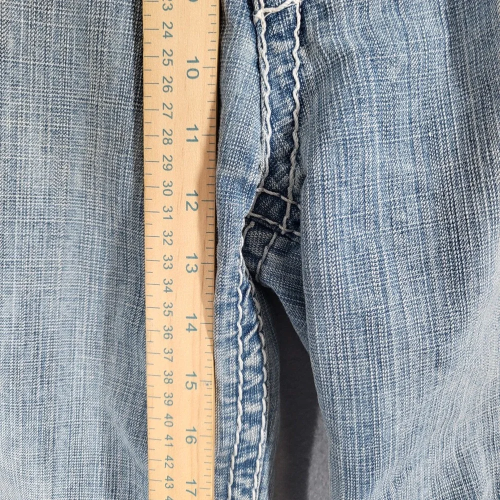 Delf Shorts Men's 38 Blue Denim‎ Cargo Embellished Pockets Casual Baggy Y2K